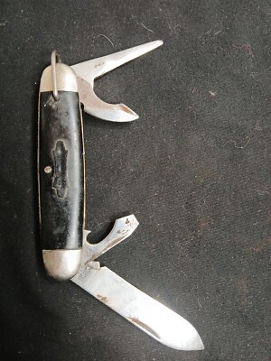 Antique Boy Scout Pocket Knife Multi Tool /A2