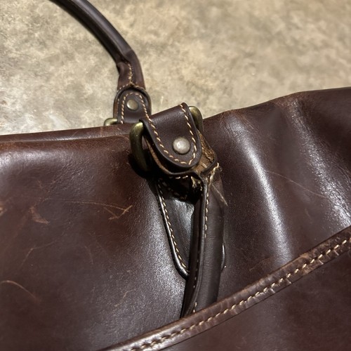 Tusting Levenger Brown England Large Brief Bag Shoulder Bag Read - Picture 20 of 20