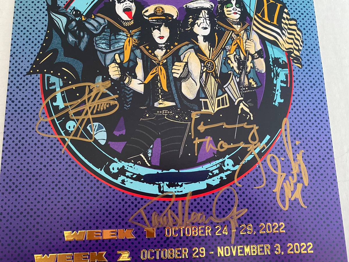 Kiss Kruise XI Two Timer Autographed Signed Lithograph Poster! | eBay