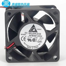 Delta AFB0612DH 6025 DC12V 1.10A 6CM 2-Wire Dual Ball Cooling Fan