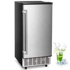 Commercial Cube Ice Maker, Built-in Ice Maker , 80lbs/Day, 40 Ice Cubes/Cycle