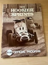 1974 Hoosier Sprints USAC Official Racing  Program- Indiana State Fairgrounds
