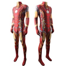 The Avengers Iron Man Mark Jumpsuit Tony Stark Cosplay Suit Costume Halloween