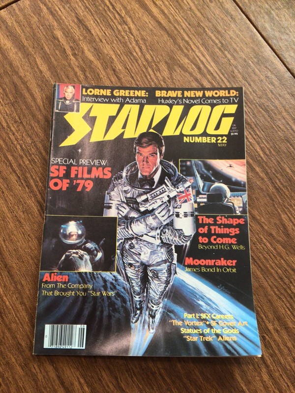 STARLOG # 22 SCI-FI MAGAZINE 1979 JAMES BOND 007 MOONRAKER ALIEN DON MAITZ ART