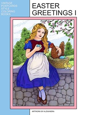 Easter Greetings I: Coloring Book by Alexandra (Paperback, 2020)