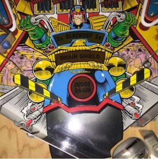 Danger Zone - Pinball Flipper Bat Topper MOD (set of 4) for Judge Dredd pinball