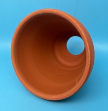 Aquarium Decoration Clay Flower Pot - w/Custom Hole - Terrarium - USA Made**
