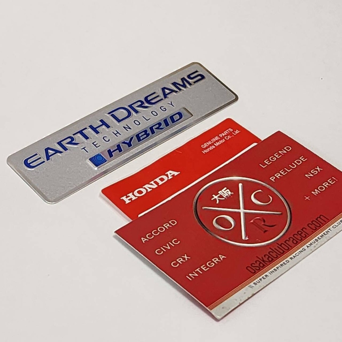 Genuine OEM Honda Earth Dreams Technology Hybrid Emblem Badge