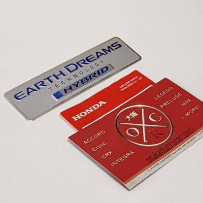 Genuine OEM Honda Earth Dreams Technology Hybrid Emblem Badge Genuine OEM Honda Earth Dreams Technology Hybrid Emblem Badge