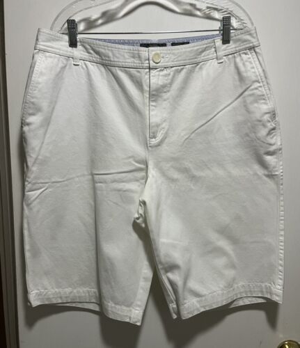 Pantalones cortos chinos blancos Liz Claiborne talla 16 verano mamá abuela - Imagen 1 de 9