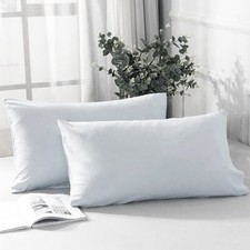2x 4x Pillow Covers (50x75+15 cm) Cases 200TC Egyptian Cotton Standard Size UK