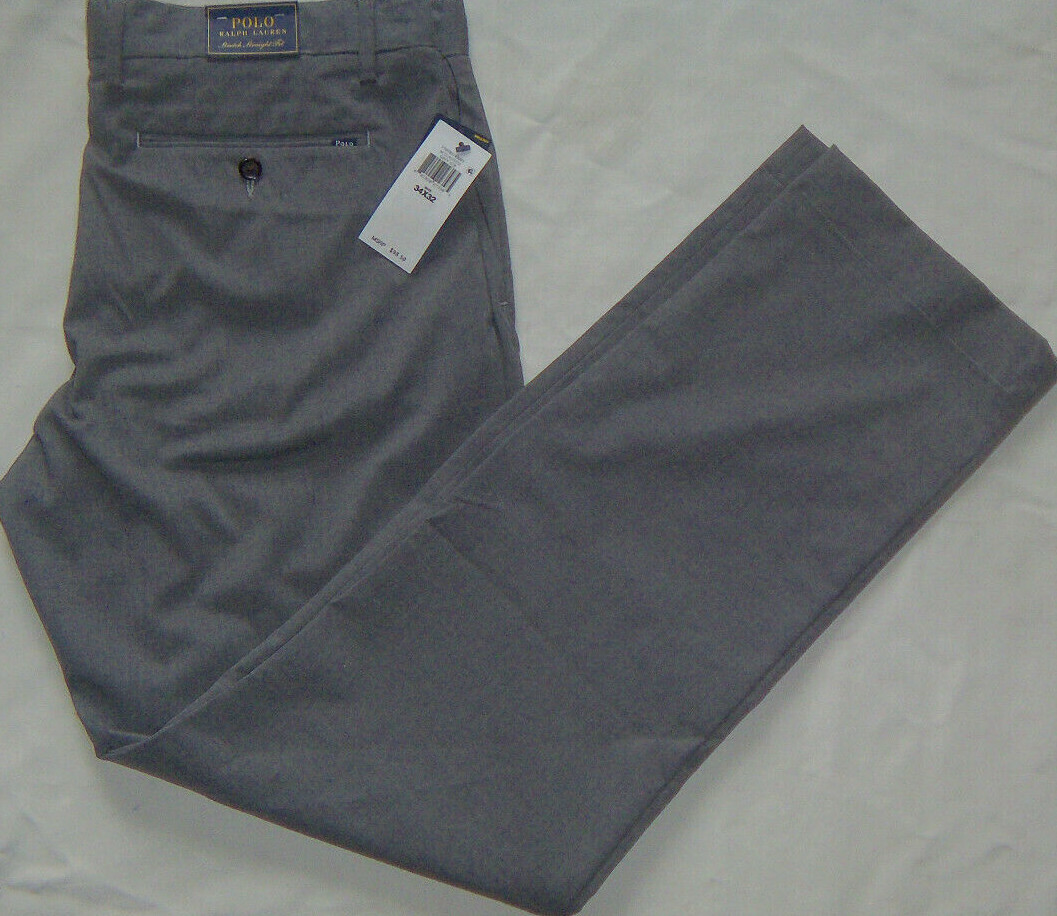 ralph lauren men's classic-fit cotton stretch performance dress pants Ralph Lauren Mens Stretch Straight Leg Slacks Dress Pants, Grey, 30W x 30L at Amazon Men's Clothing store