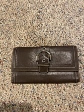 Authentic Vintage Coach Buckle Leather Wallet