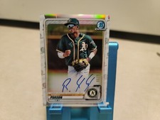 Robert Puason 2020 Bowman Chrome 1st Image Variation Refractor Rookie Auto /99