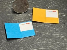 Dollhouse Miniature School Folders R 1:12 inch scale B531 Dollys Gallery