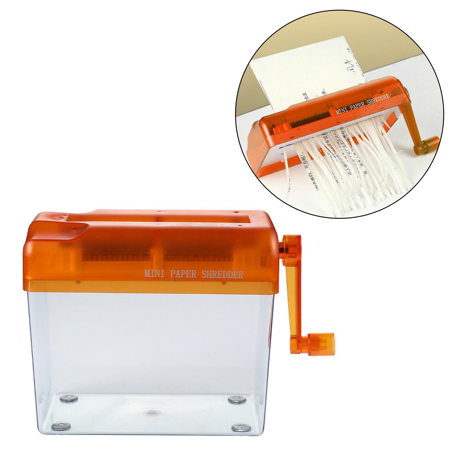 Paper Shredder Stationery Home Office Hand Shredder for Paper Portrait Bills-image