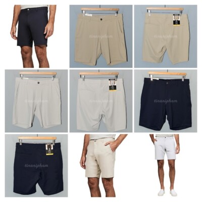 Infinity Men's Performance Short in navy, tan , gray