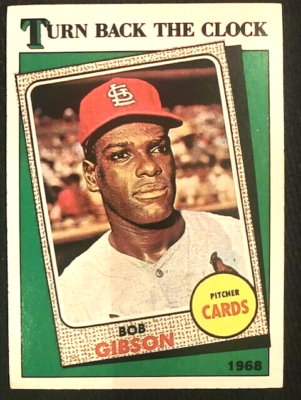 MLB - 1988 Topps Baseball Turn Back the Clock Bob Gibson