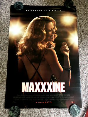MaXXXine Original Official Movie Poster 27X40 Mia Goth Ti West Teaser D/S :)