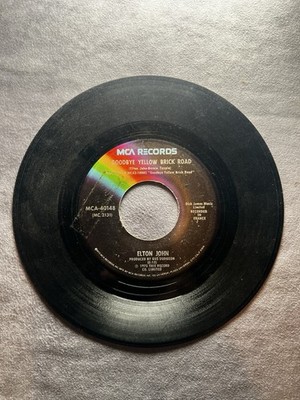 Elton John Goodbye Yellow Brick Road 45 Single 1973 Vinyl Record 7''