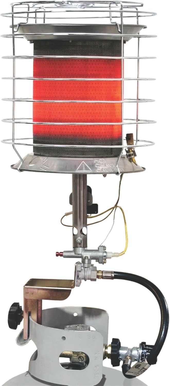 Dura Heat TT-360 Propane 360 Degree Tank Top Heater,L 8.9, W 8.9 H 20.24 Silver