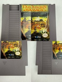 Dungeon Magic: Sword of the Elements (Nintendo NES, 1990) CIB W/ Poster VGC+