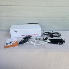 FurDrive Pet Wheelchair for Back Legs Small Dog Silver Lightweight Aluminum