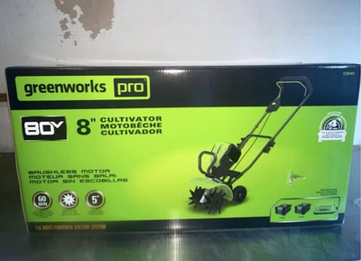 #ad #ad Greenworks Pro 80V 8” Cultivator CUB401 Brushless 2 2Ah Batteries amp; Charger $399.00