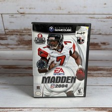 Madden NFL 2004 Nintendo GameCube Case & Disc Resurfaced Used Football