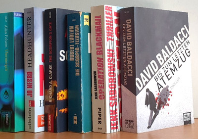 BUCHPAKET+THRILLER+6 BÜCHER+DAVID BALDACCI+ROBERT LUDLUM+TB+BUNDLE