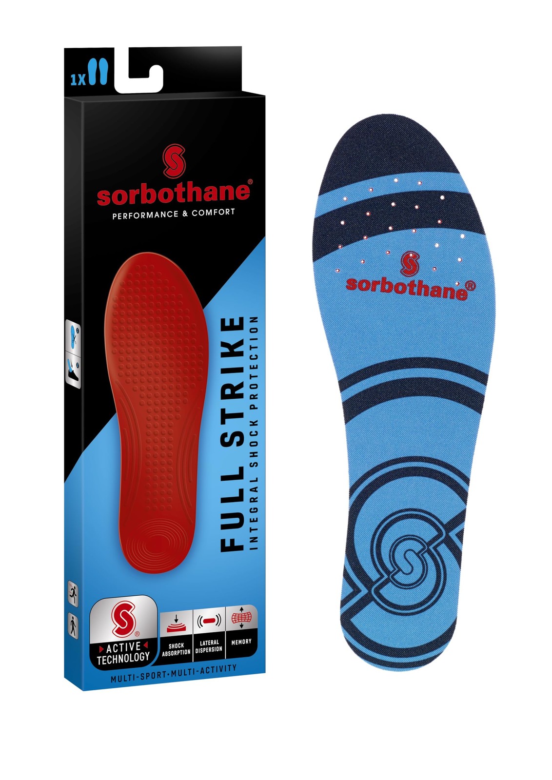 Sorbothane Full Strike Insoles NUOVO