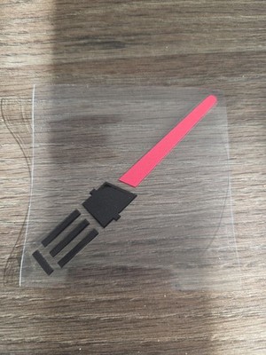 Starwars Lightsaber UV DTF Decal Sticker Waterproof Raised Made In USA