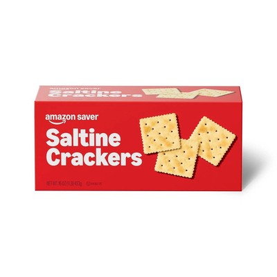Saltine Crackers, 16 Oz (Previously Amazon Fresh, Packaging May Vary)