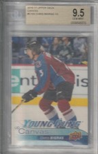 2016/17 UD CHRIS BIGRAS CANVAS YOUNG GUNS RC #C103 GRADED BECKETT 9.5 GEM MINT
