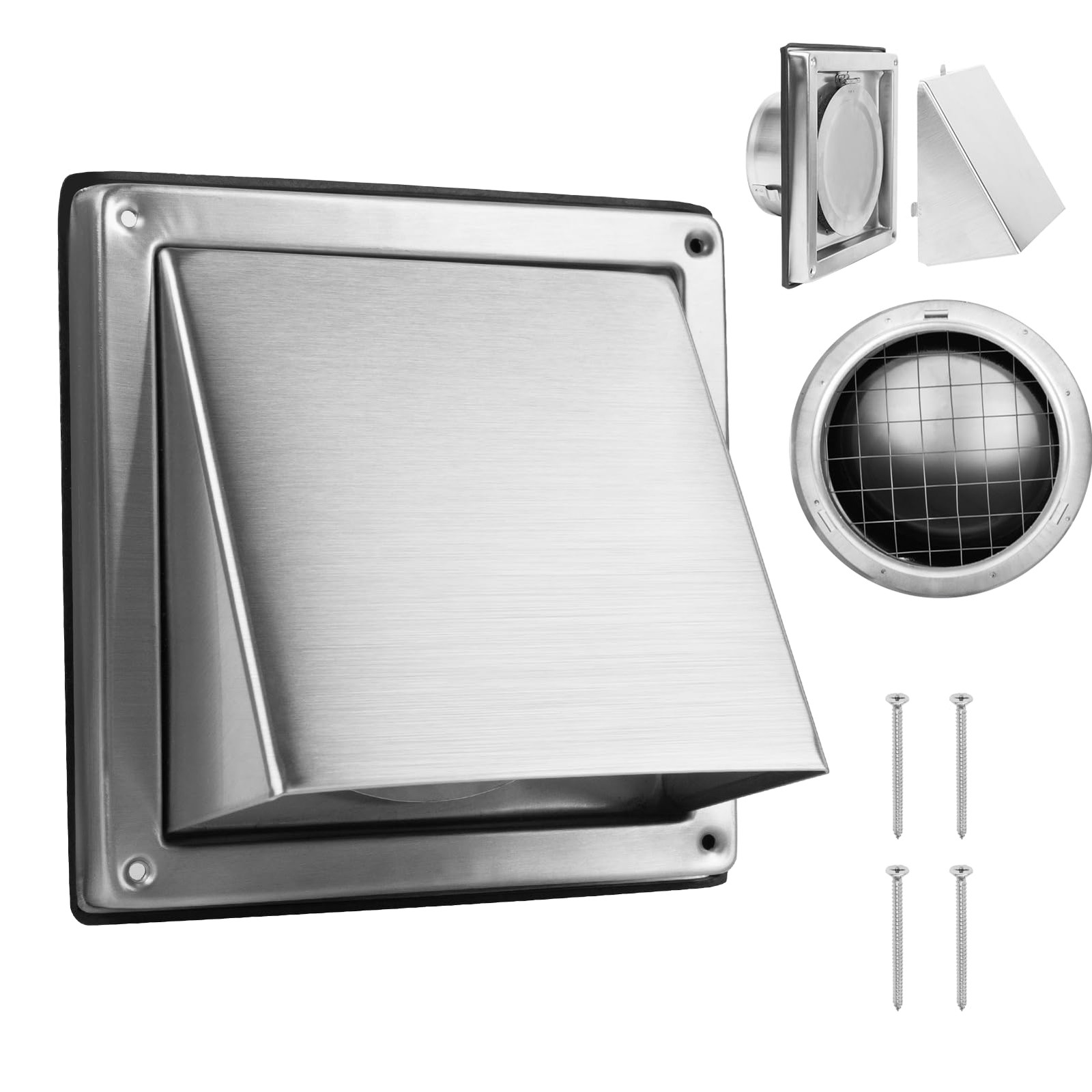 Grille de protection 100 mm inox au design architectural épuré