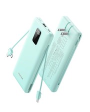 Portable Charger Power Bank 10000mAh with Built in AC Wall Plug