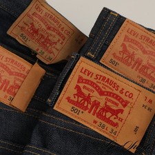 LOT X4 Levis Levi Strauss 501 Raw Indigo Blue Rigid Stiff Denim Jeans 38 x 34 NR