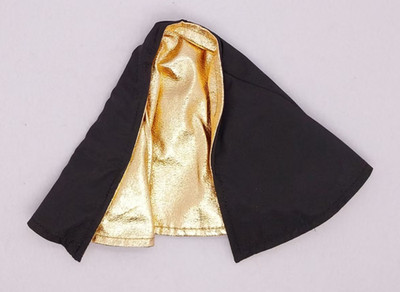 SU-MF-C-MVDF: 1/12 Black & Gold Wired cape for McFarlane Black Adam Dr. Fate
