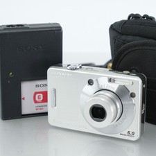 Sony Cyber-Shot DSC-W50 Digital Camera 6MP 3x Zoom Compact Silver Point & Shoot