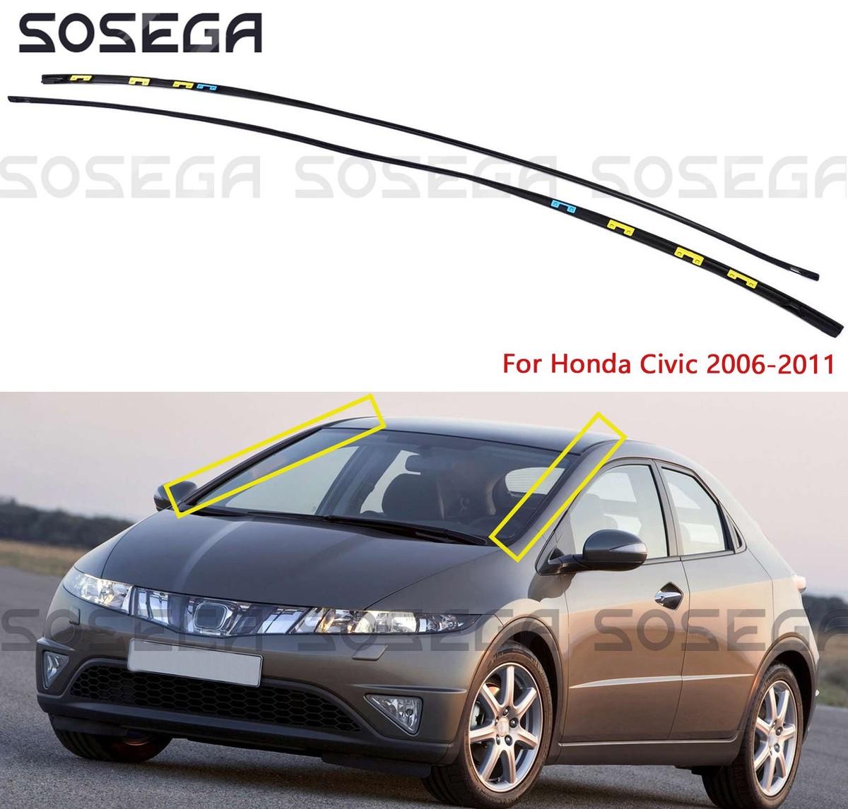 Autospiegelglas, Voor Civic 2006-2011 CIMO 2012 Voor CIVIC 07