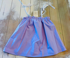 The Beaufort Bonnet Company Girls Size 8 Purple Solid Sundress Spaghetti Strap