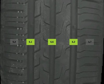 4x Sommerreifen 195/65 R15 91h Continental Ecocontact6 DOT2920 5mm