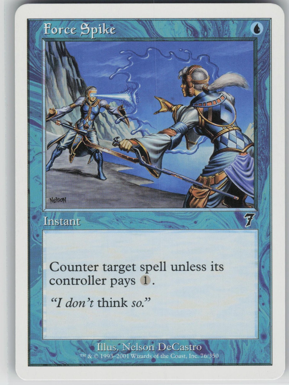 LP Force Spike 76 Common 7th Edition Magic: The Gathering 2001