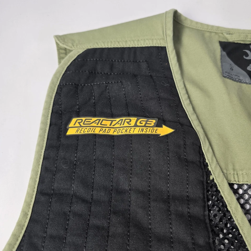 Browning Trapper Creek Mesh Shooting Vest Men’s Size L Green Hunting New - Image 4 of 4