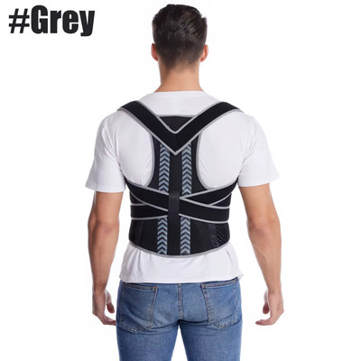 Straight Back Posture Corrector Shoulder Lumbar Brace Spine Support Belt Adjusta