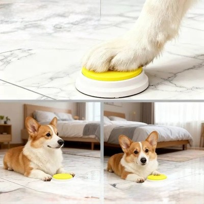Pet Talking Button Dog Voice Recorder Training Communication Toy
