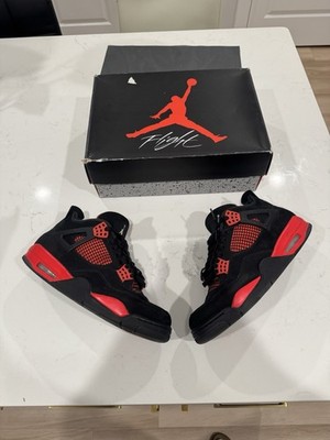 Air Jordan 4 Men's Size 11 Red Thunder Black/Multicolor CT8527-016