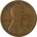 1912 D Lincoln Wheat Cent G Good Details Penny 1c Coin SKU:I26852