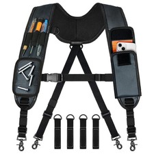 Tool Belt Suspenders, Tool Bag Suspenders, Work Belt Suspender with Magnetic ...