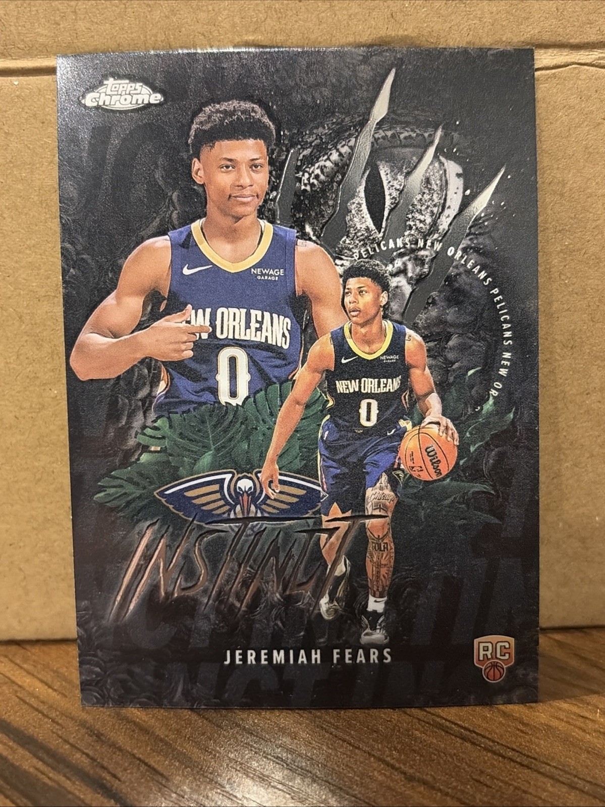 2025 Topps Chrome Jeremiah Fears Instinct Refractor (RC)